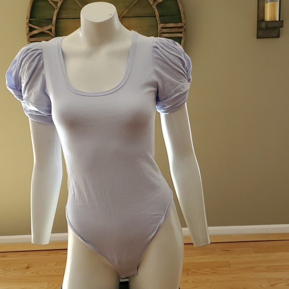 Free People Ava puff sleeve bodysuit - Picture 1 of 6